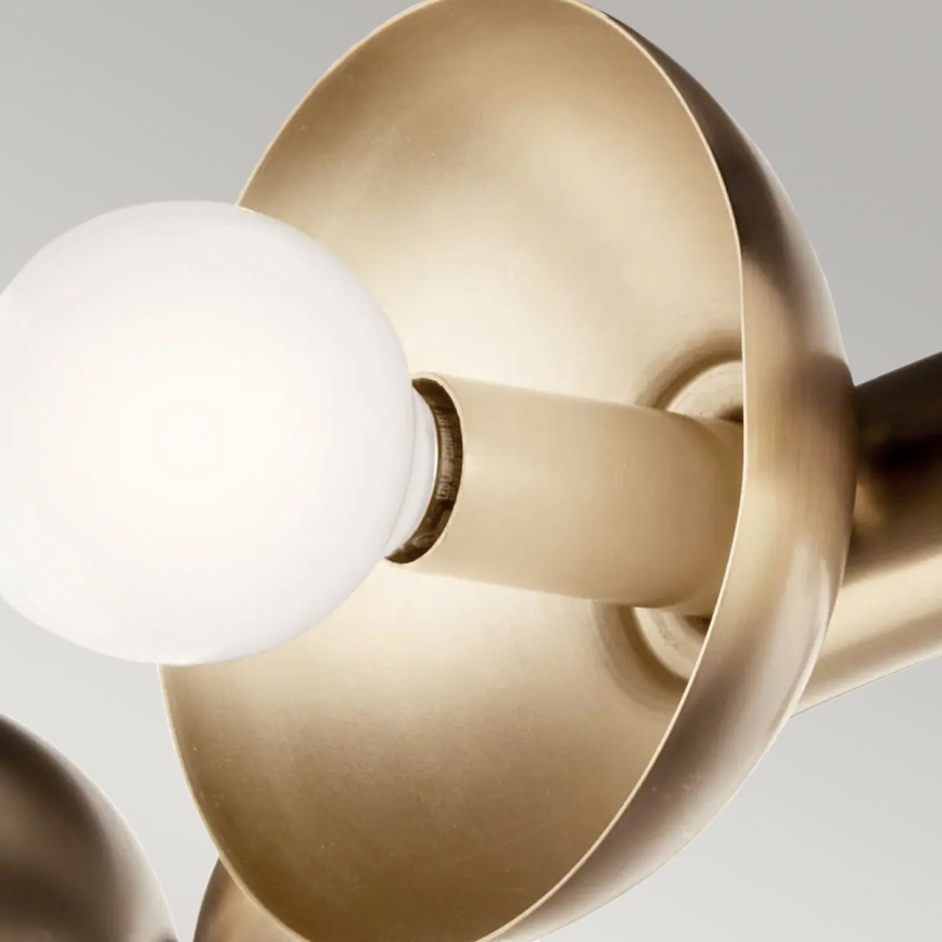 Kichler - Lustre suspenso por cabo PALTA 9xE14/40W/230V dourado