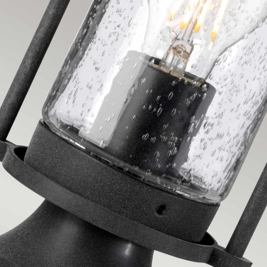 Kichler - Candeeiro exterior RIVERWOOD 1xE27/60W/230V IP44 preto