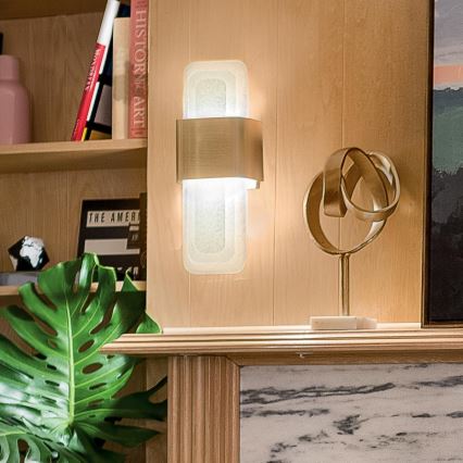 Kichler - Iluminação de parede LED SERENE LED/16W/230V latão