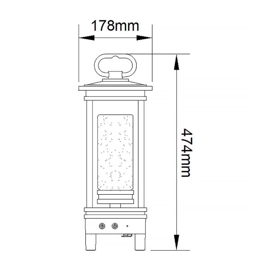 Kichler - Candeeiro de mesa LED com colunas SOUTH HOPE LED/3W/230V IP44