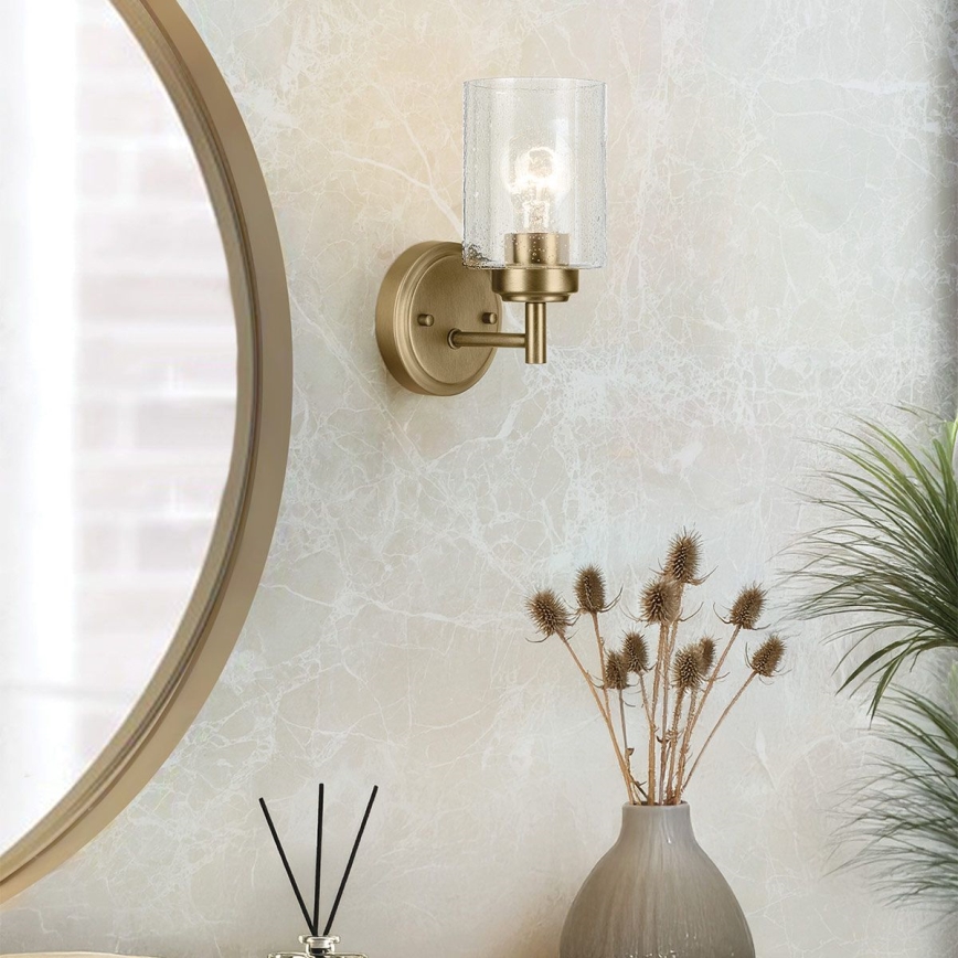 Kichler - Candeeiro de parede WINSLOW 1xE27/60W/230V latão