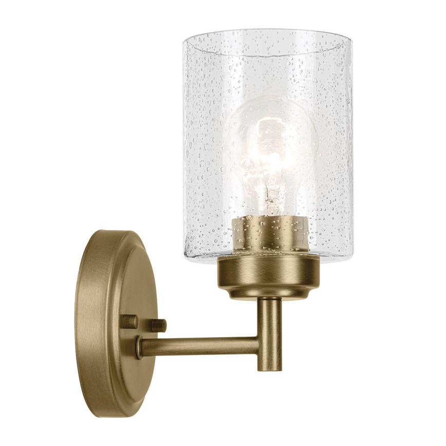 Kichler - Candeeiro de parede WINSLOW 1xE27/60W/230V latão