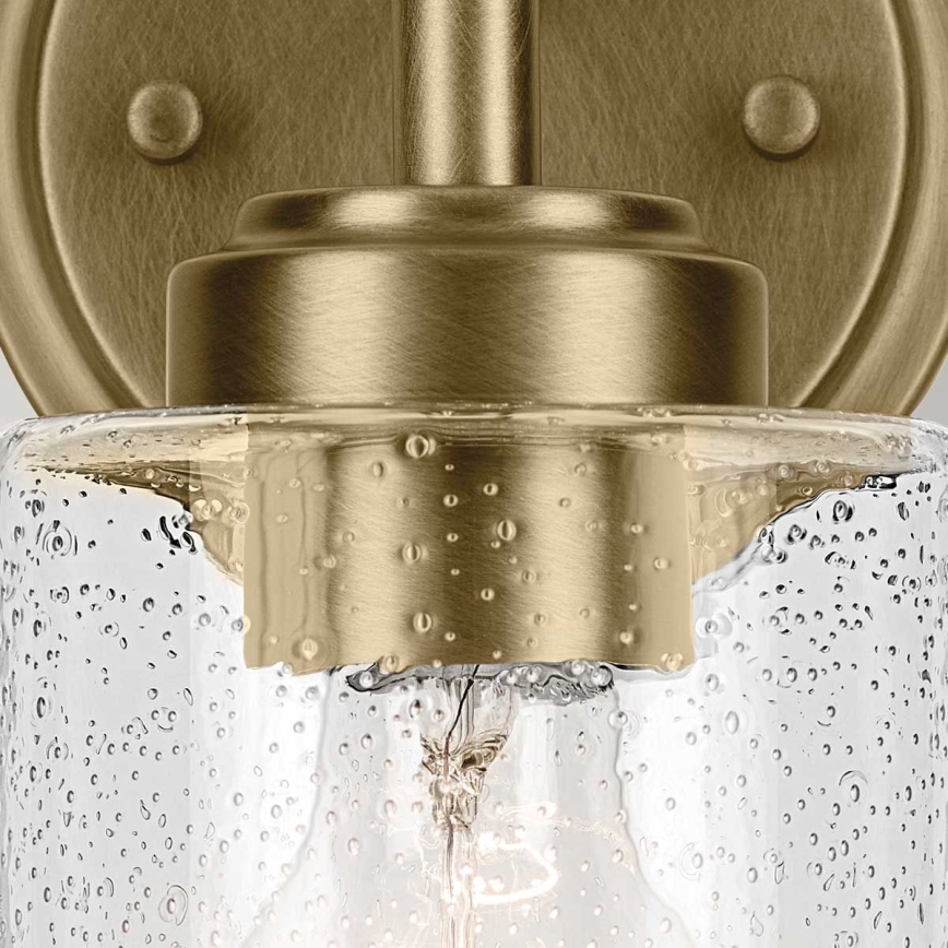 Kichler - Candeeiro de parede WINSLOW 1xE27/60W/230V latão