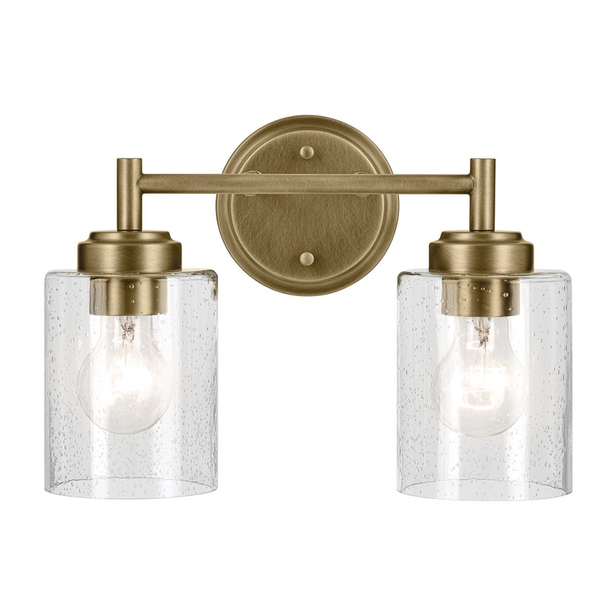 Kichler - Candeeiro de parede WINSLOW 2xE27/60W/230V latão