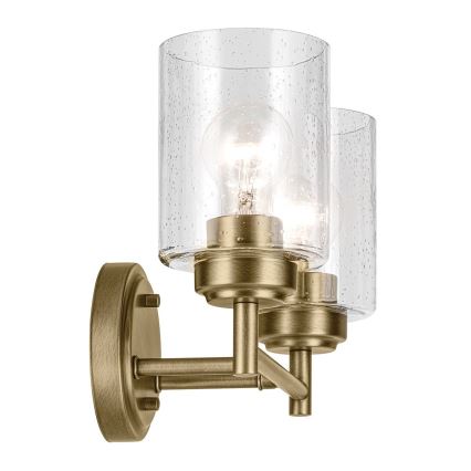 Kichler - Candeeiro de parede WINSLOW 2xE27/60W/230V latão