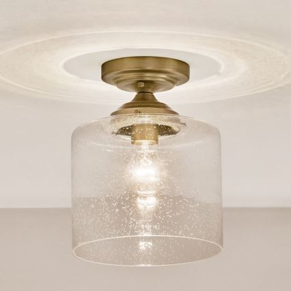 Kichler - Iluminação de teto WINSLOW 1xE27/60W/230V diâmetro 21,6 cm latão