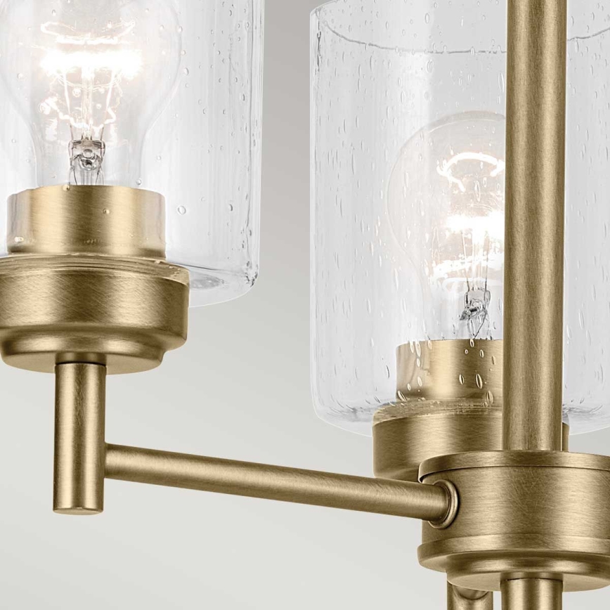 Kichler - Candeeiro suspenso WINSLOW 3xE27/60W/230V diâmetro 45,8 cm latão