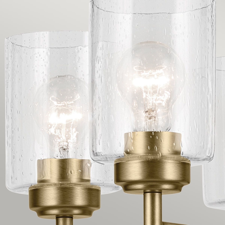 Kichler - Candeeiro suspenso WINSLOW 5xE27/60W/230V diâmetro 50,2 cm latão