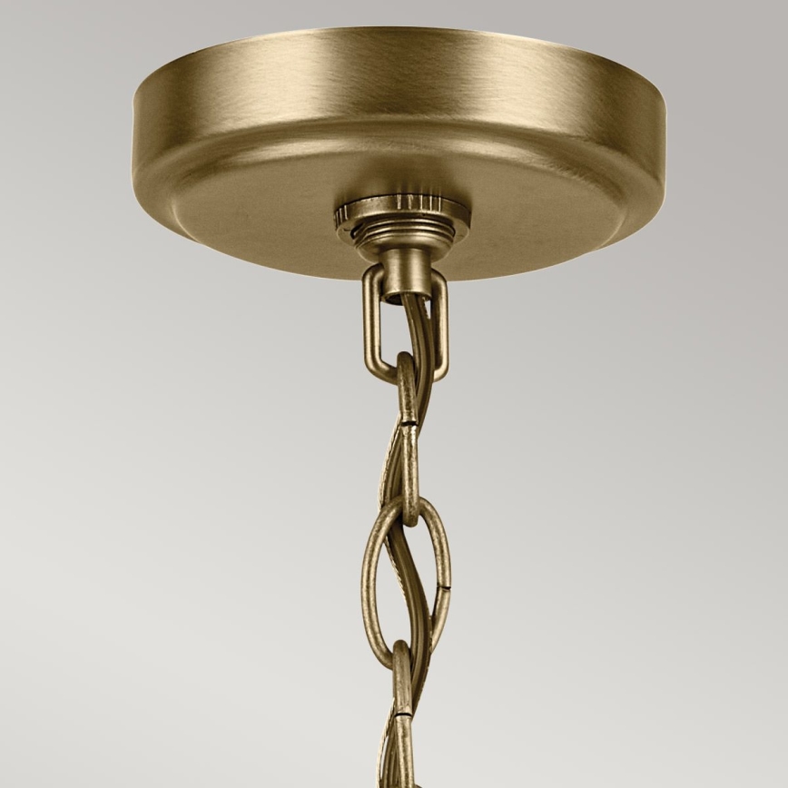 Kichler - Candeeiro suspenso WINSLOW 5xE27/60W/230V diâmetro 50,2 cm latão