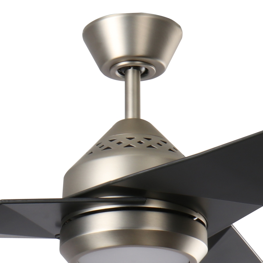 Kichler - Ventoinha de teto LED com regulação JADE LED/18W/230V preto + comando