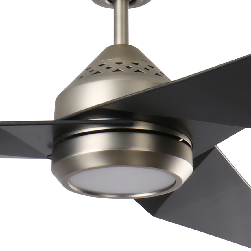 Kichler - Ventoinha de teto LED com regulação JADE LED/18W/230V preto + comando