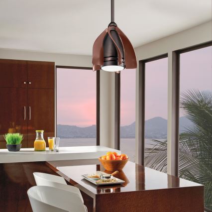 Kichler - Ventoinha de teto LED com regulação TERNA LED/10W/230V bronze/castanho + comando