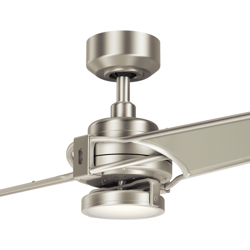 Kichler - Ventoinha de teto LED com regulação XETY LED/10W/230V  cromado mate/prateado + comando