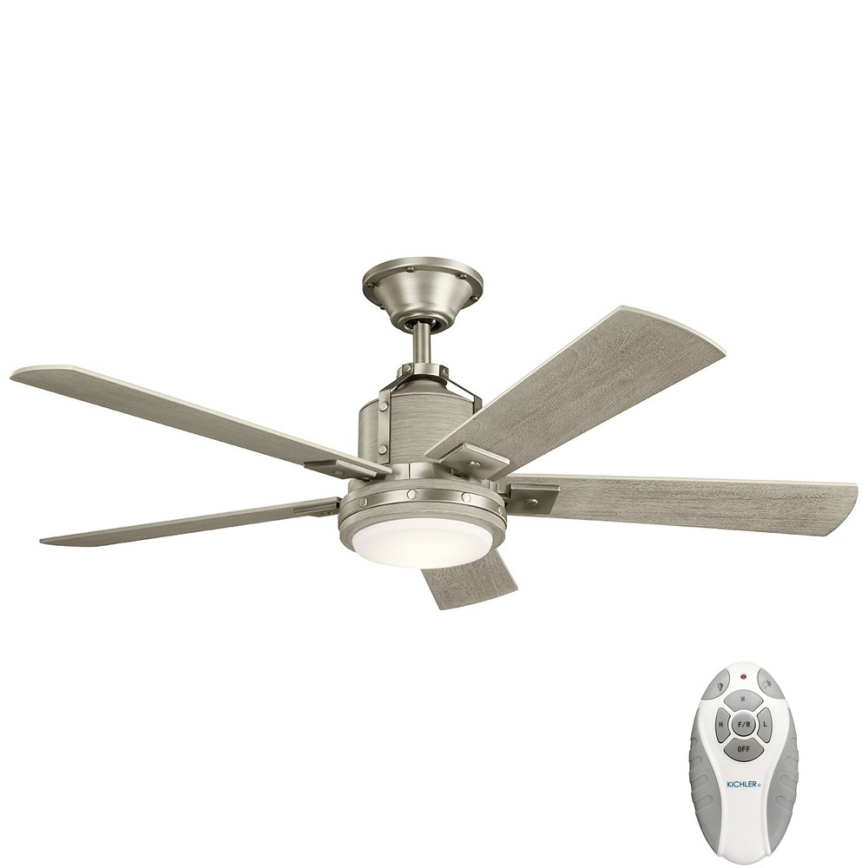 Kichler - Ventoinha de teto LED com regulação COLERNE LED/10W/230V + comando