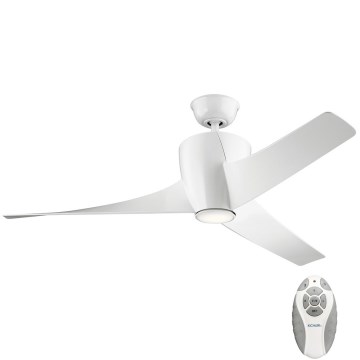 Kichler - Ventoinha de teto LED com regulação PHREE LED/10W/230V branco + comando