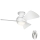 Kichler - Ventoinha de teto LED com regulação SOLA LED/10W/230V IP23 branco + comando