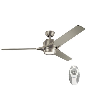 Kichler - Ventoinha de teto LED com regulação ZEUS LED/10W/230V + comando