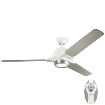 Kichler - Ventoinha de teto LED com regulação ZEUS LED/10W/230V + comando