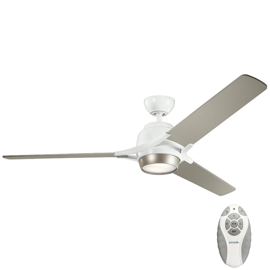 Kichler - Ventoinha de teto LED com regulação ZEUS LED/10W/230V + comando