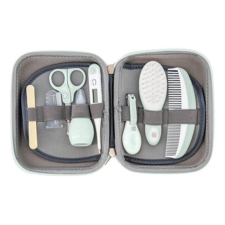 KikkaBoo - Conjunto de cuidados para o bebé 8 unid. cinzento/menta