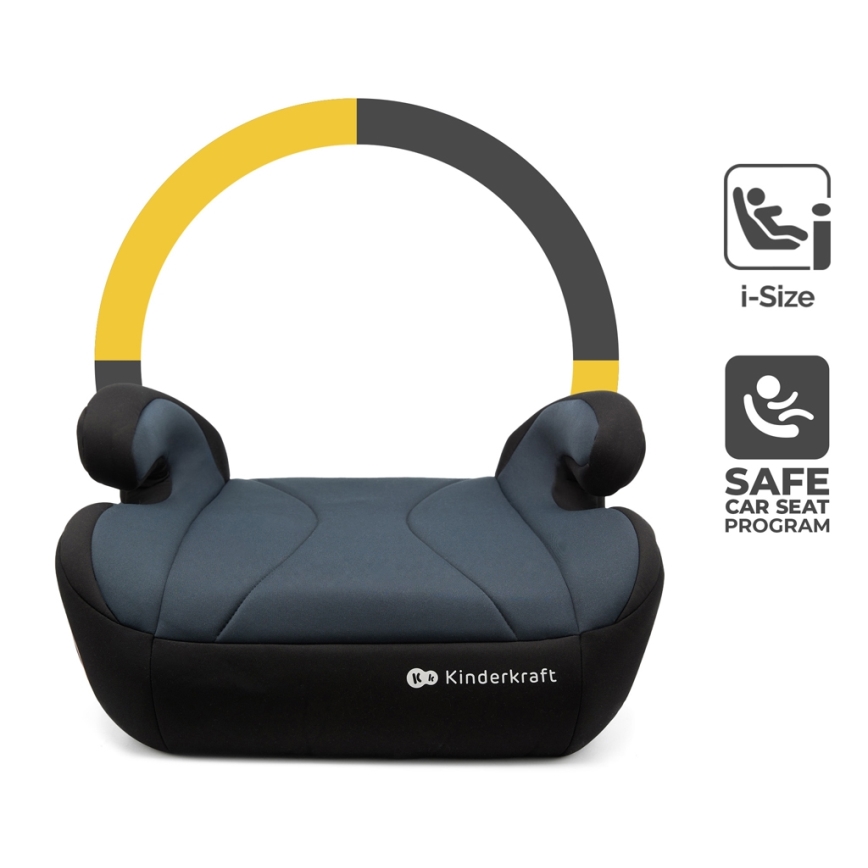 KINDERKRAFT - Assento de elevação para automóvel I-BOOST i-Tamanho 135-150 cm preto