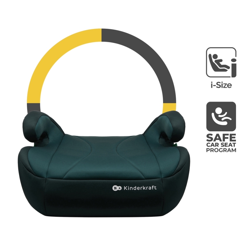 KINDERKRAFT - Assento de elevação para automóvel I-BOOST i-Tamanho 135-150 cm verde