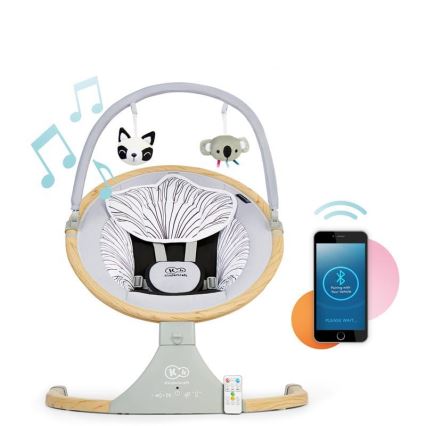 KINDERKRAFT - Baloiço vibratório para bebé com melodia 2 em 1 LUMI
