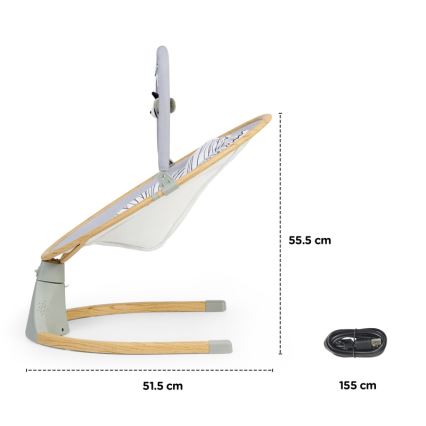 KINDERKRAFT - Baloiço vibratório para bebé com melodia 2 em 1 LUMI