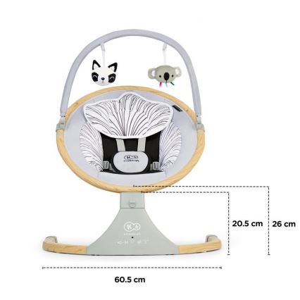 KINDERKRAFT - Baloiço vibratório para bebé com melodia 2 em 1 LUMI