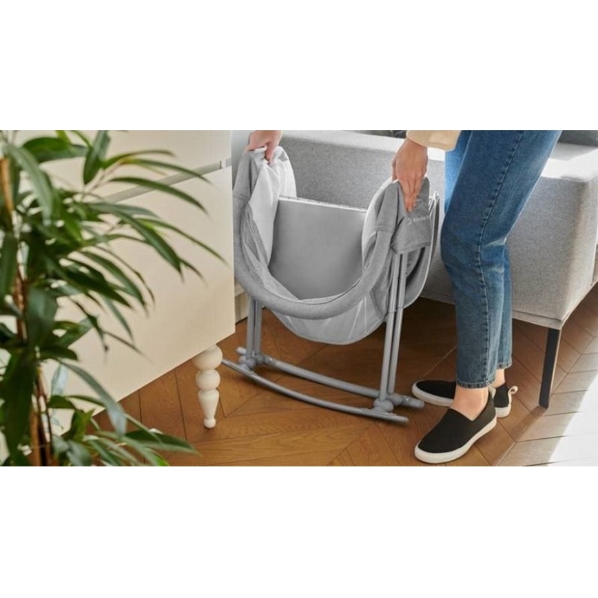 KINDERKRAFT - Berço 3 em 1 LOVI cinzento