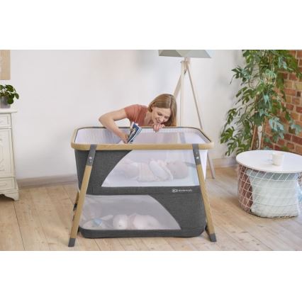 KINDERKRAFT - Berço de viagem 4em1 SOFI cinzento
