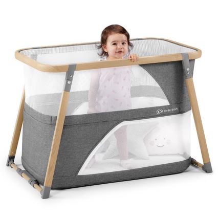 KINDERKRAFT - Berço de viagem 4em1 SOFI cinzento