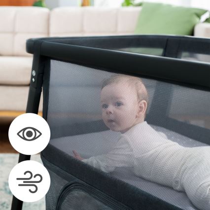 KINDERKRAFT - Berço de viagem 4em1 SOFI PLUS cinzento escuro
