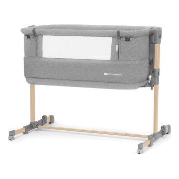 KINDERKRAFT - Berço para bebés NESTE GROW cinzento claro