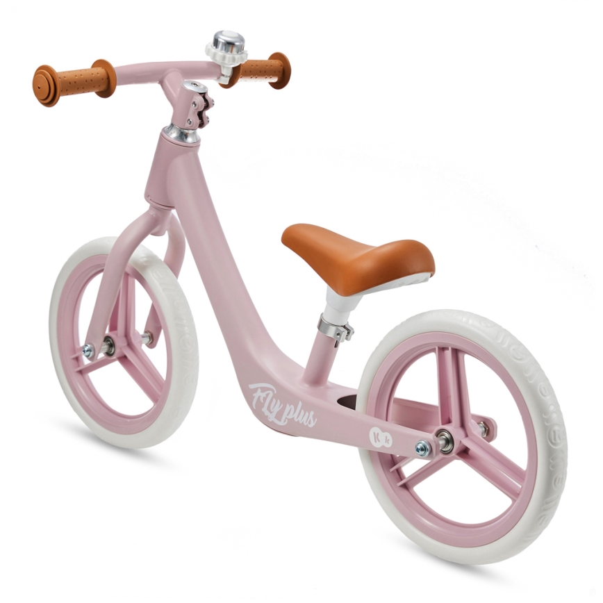 KINDERKRAFT - Bicicleta de empurrar FLY PLUS Powder rosa