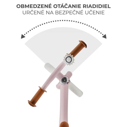 KINDERKRAFT - Bicicleta de empurrar FLY PLUS Powder rosa