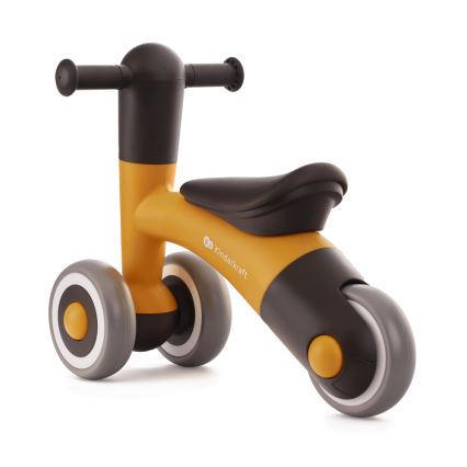 KINDERKRAFT - Bicicleta de empurrar MINIBI Premium laranja/cinzento