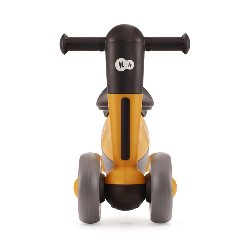 KINDERKRAFT - Bicicleta de empurrar MINIBI Premium laranja/cinzento