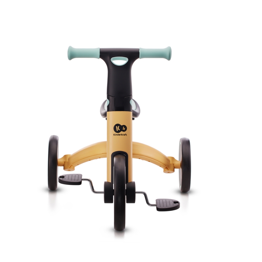 KINDERKRAFT - Bicicleta de empurrar para criança 3em1 4TRIKE amarelo/menta