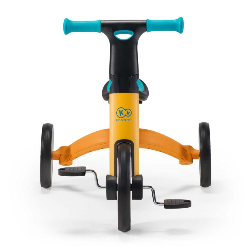 KINDERKRAFT - Bicicleta de empurrar para criança 3em1 4TRIKE amarelo/turquesa