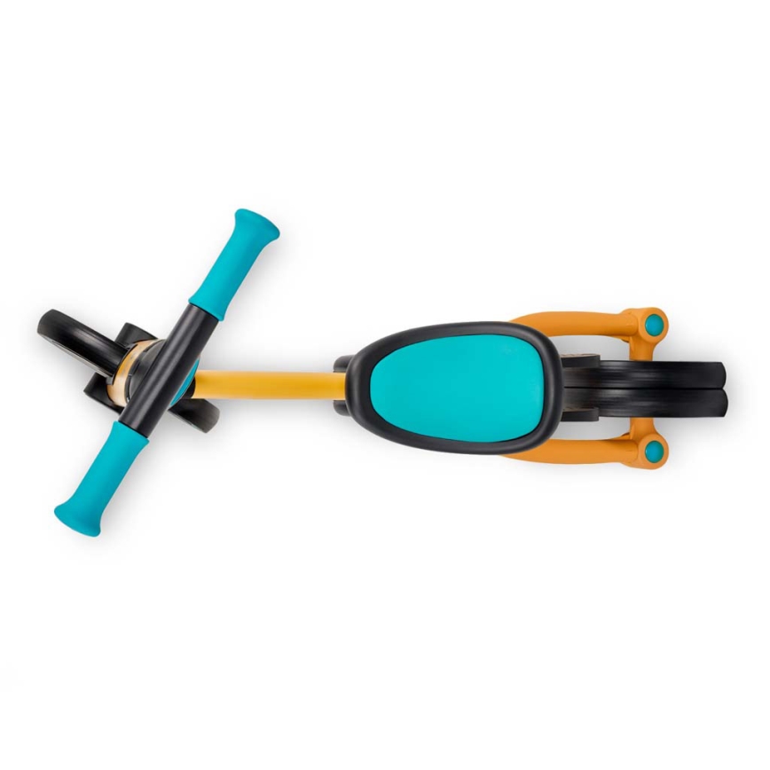 KINDERKRAFT - Bicicleta de empurrar para criança 3em1 4TRIKE amarelo/turquesa