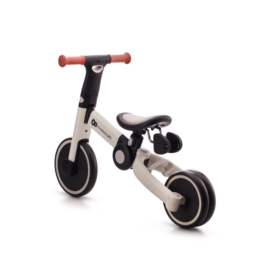 KINDERKRAFT - Bicicleta de empurrar para criança 3em1 4TRIKE cinzento