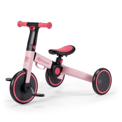 KINDERKRAFT - Bicicleta de empurrar para criança 3em1 4TRIKE rosa