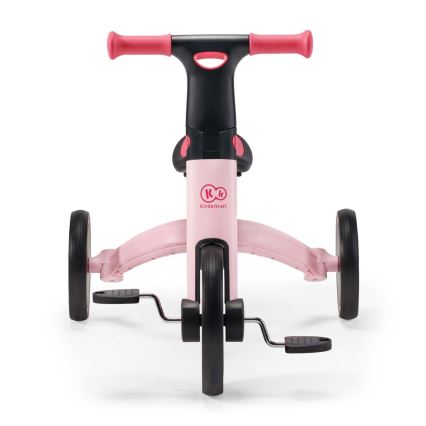 KINDERKRAFT - Bicicleta de empurrar para criança 3em1 4TRIKE rosa