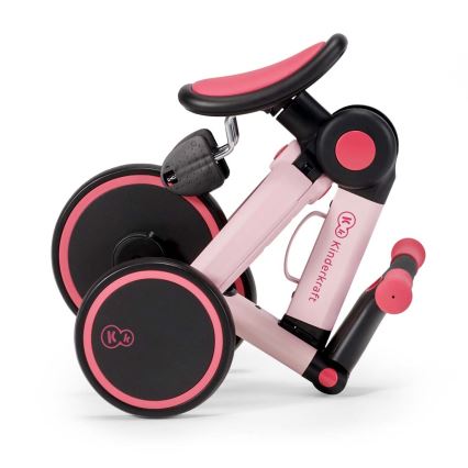 KINDERKRAFT - Bicicleta de empurrar para criança 3em1 4TRIKE rosa