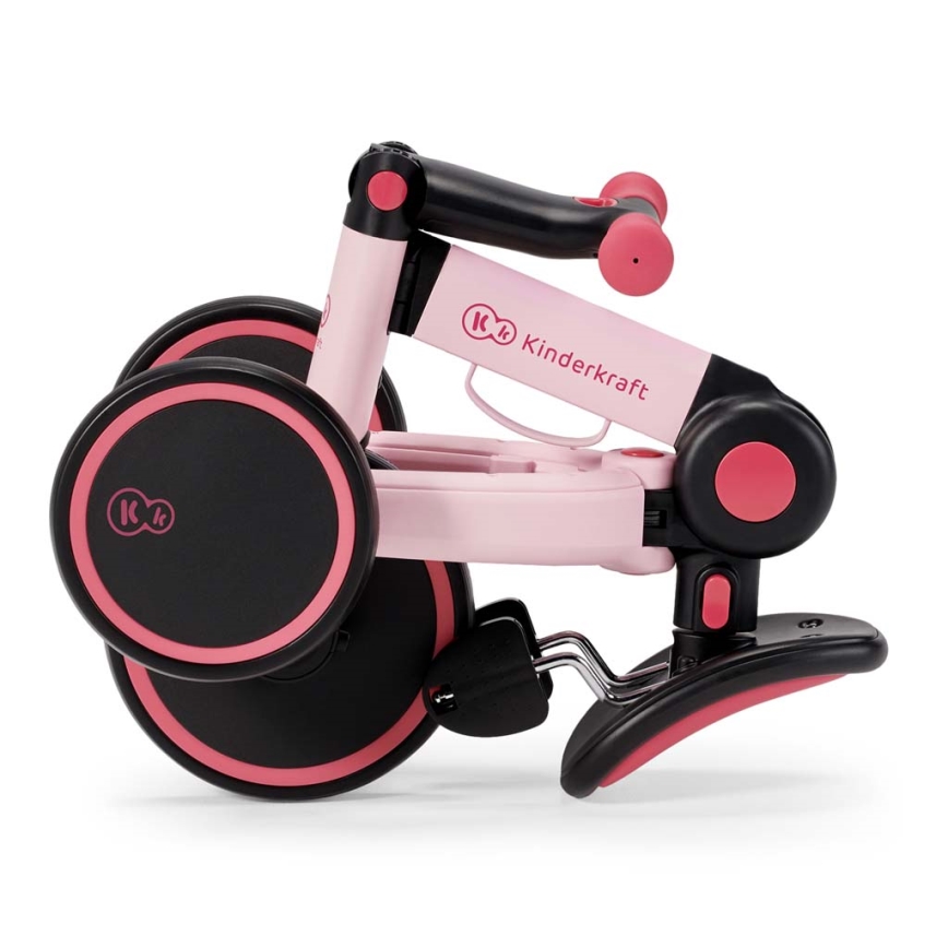 KINDERKRAFT - Bicicleta de empurrar para criança 3em1 4TRIKE rosa