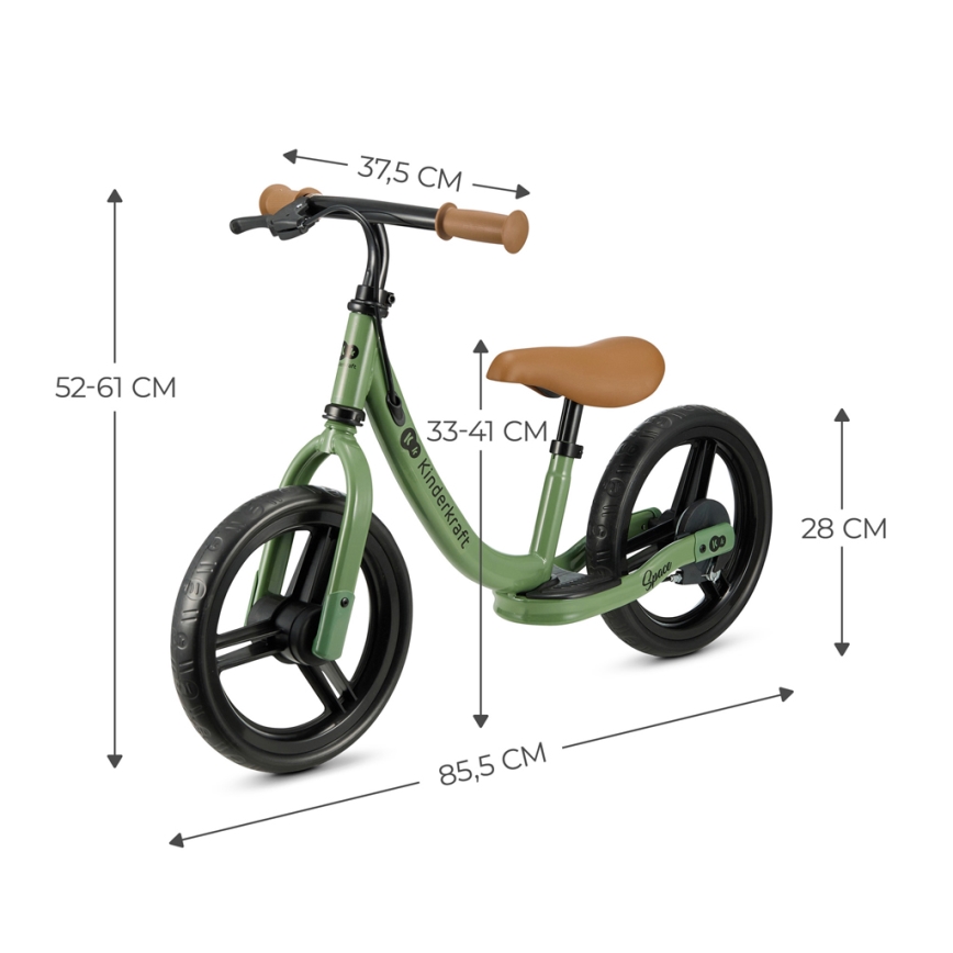 KINDERKRAFT - Bicicleta de empurrar SPACE verde