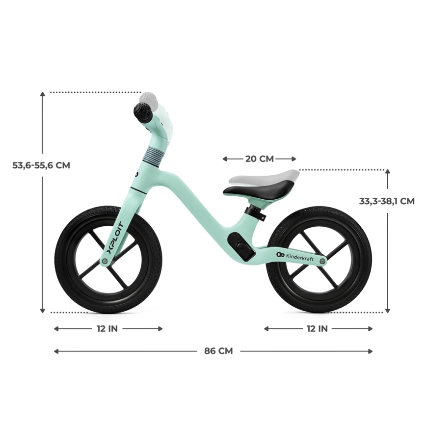 KINDERKRAFT - Bicicleta de empurrar XPLOIT Turquoise