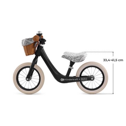 KINDERKRAFT - Bicicleta sem pedais RAPID 2 Lunar Black Bizuu