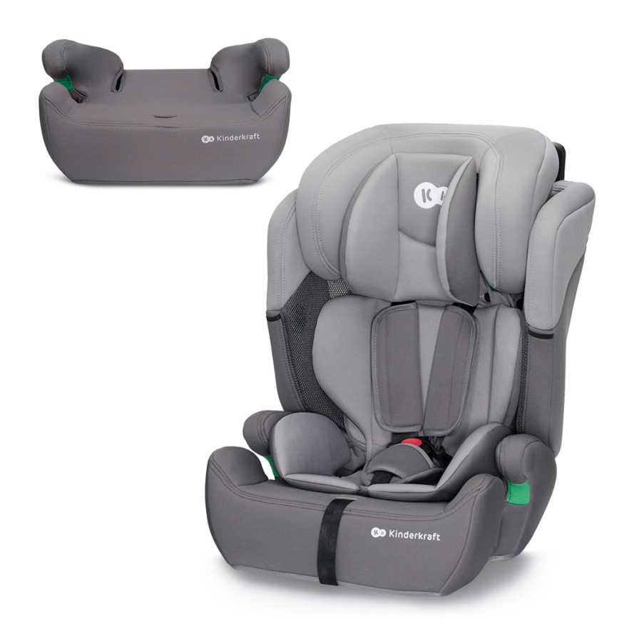 KINDERKRAFT - Cadeira auto COMFORT UP i-Tamanho (76-150 cm) cinzento claro